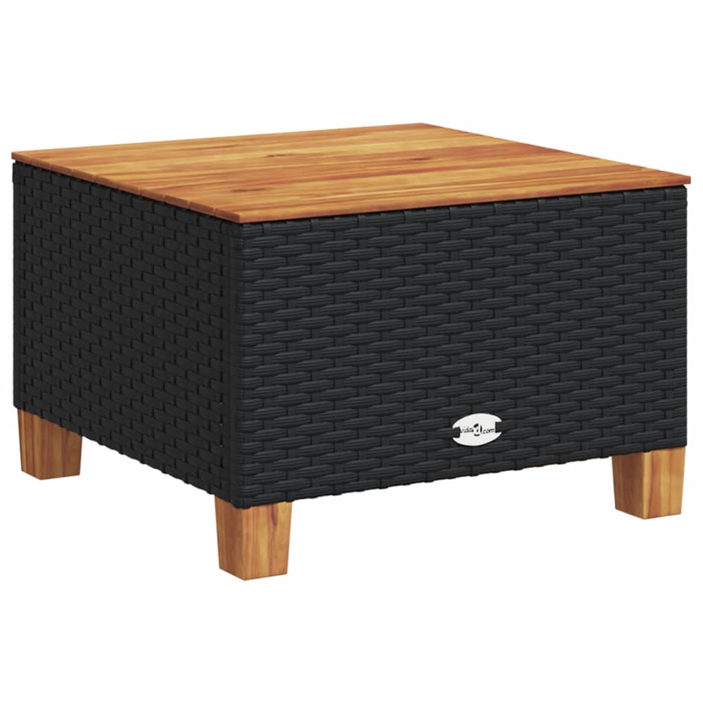 sofasæt til haven 8 dele med hynder polyrattan sort