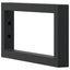 hyldebeslag til håndvask 2 stk. rektangulær stål sort