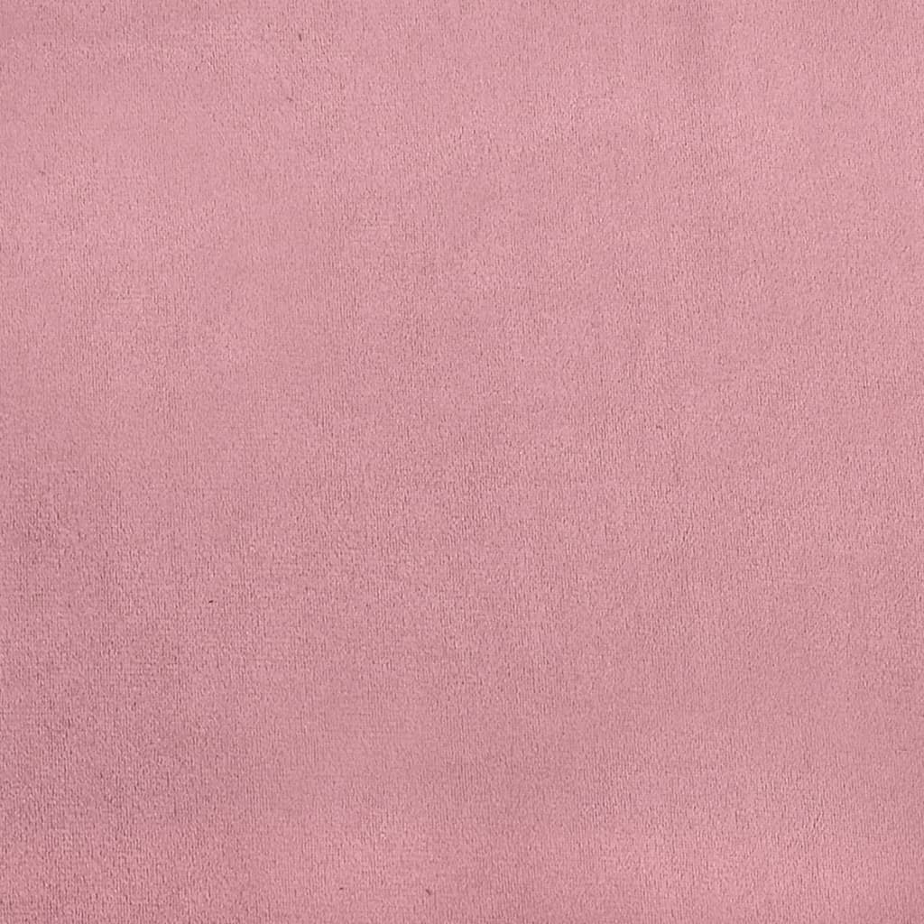 chaiselong med hynder fløjl pink