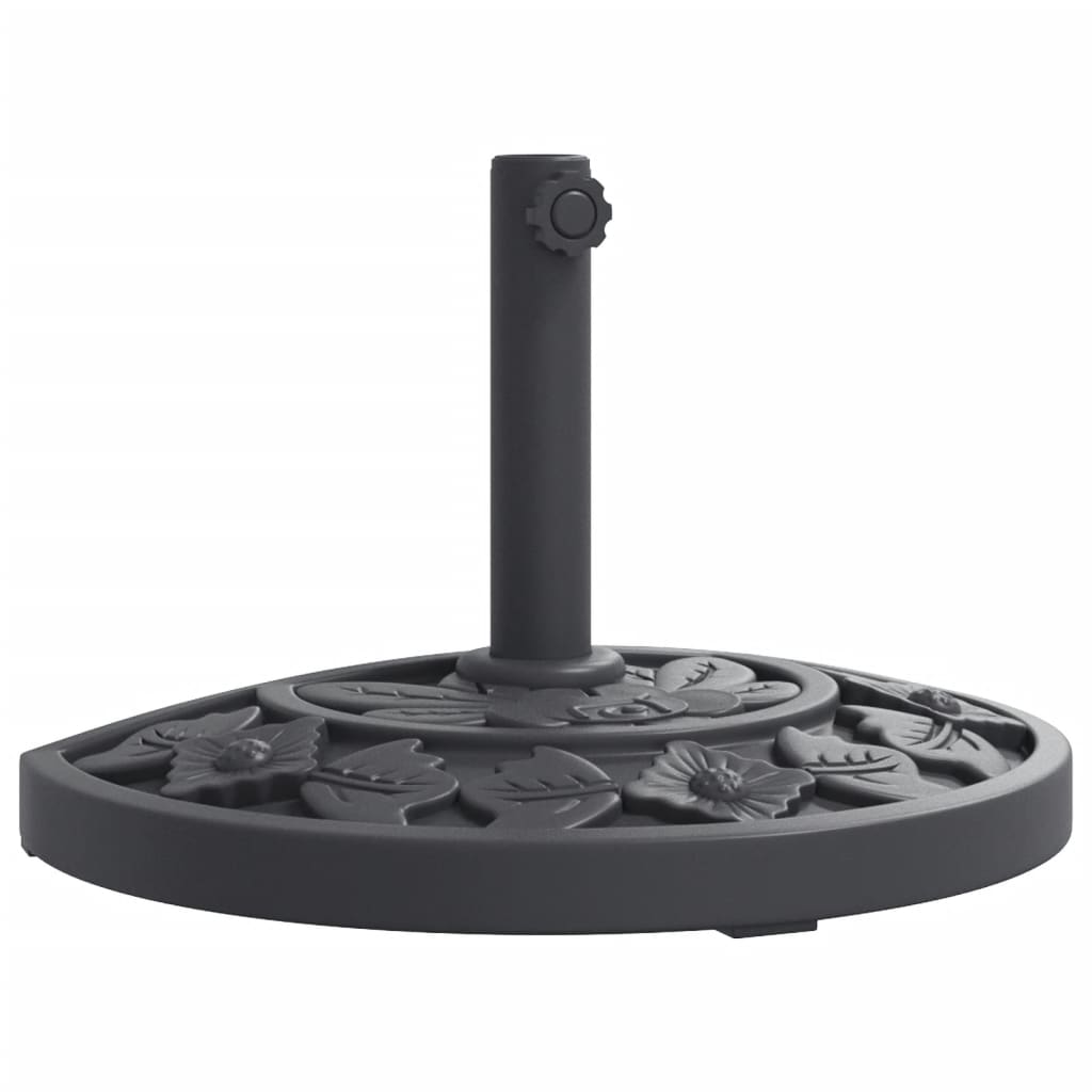 parasolfod Ø38/48 mm stænger 9 kg halvrund