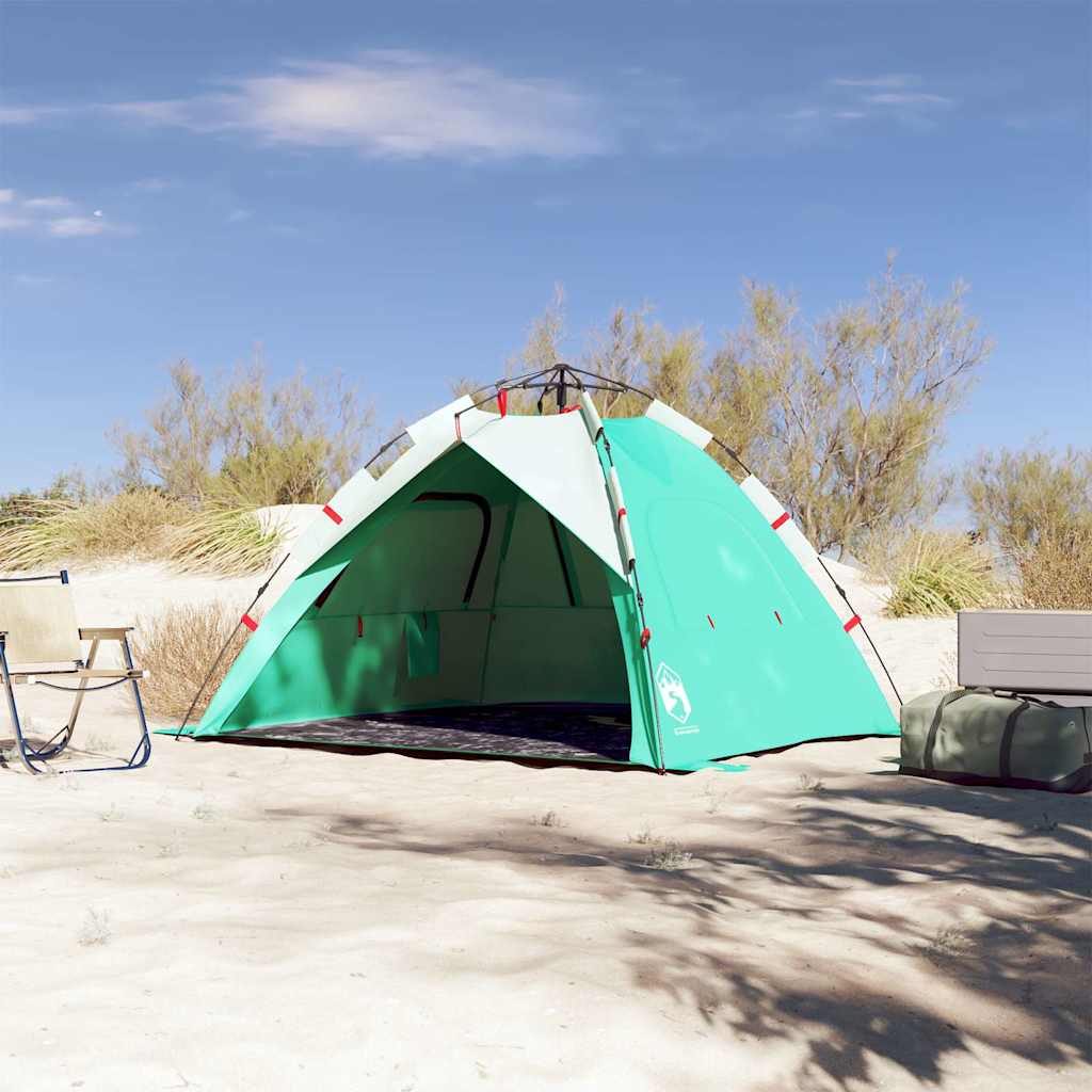3-personers campingtelt vandtæt quick-release grøn