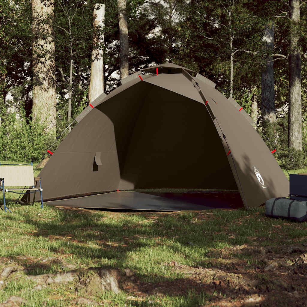 4-personers fisketelt quick release olivengrøn