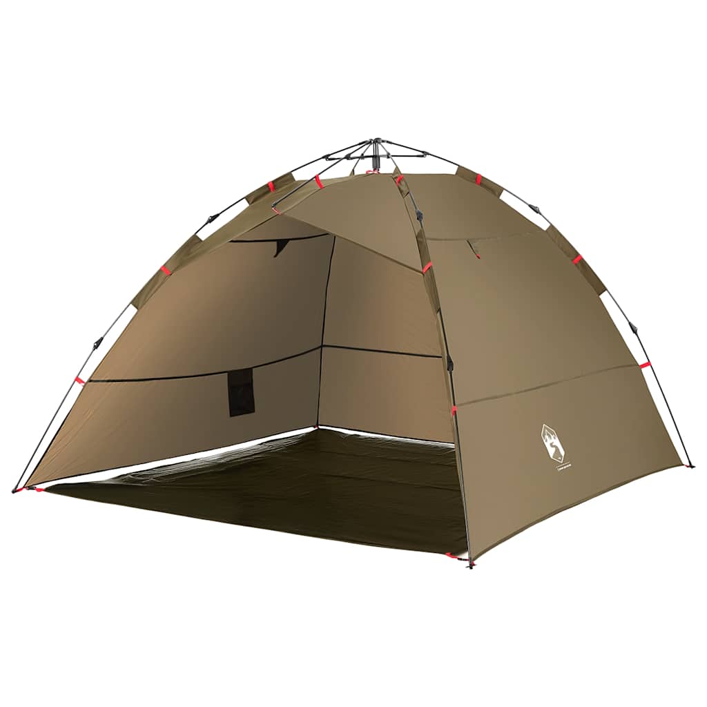 4-personers fisketelt quick release olivengrøn