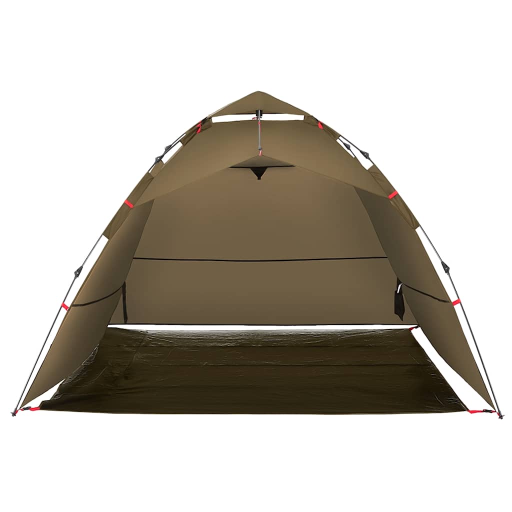 4-personers fisketelt quick release olivengrøn