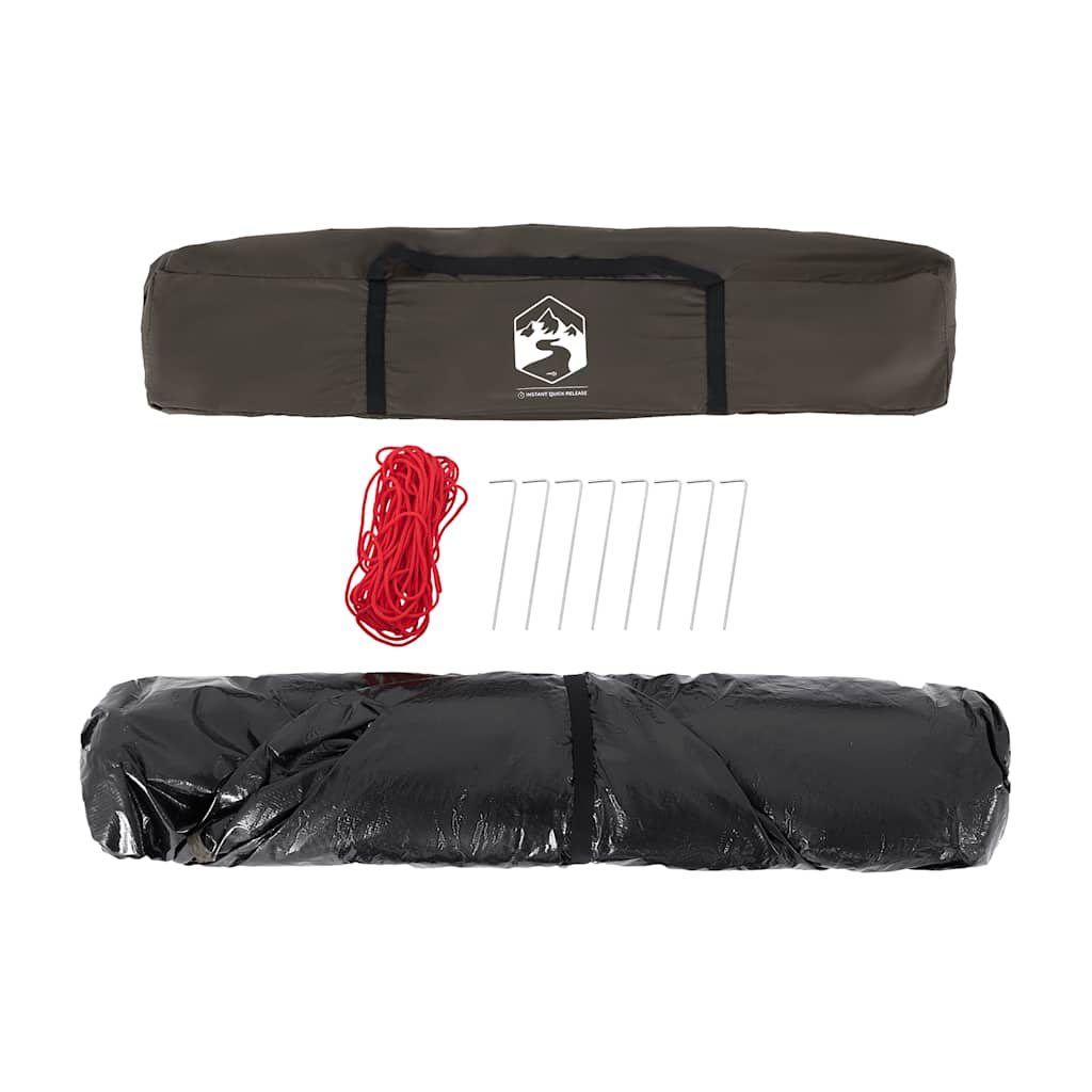 4-personers fisketelt quick release brun