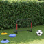 fodboldmål med net 90x48x71 cm stål rød og sort