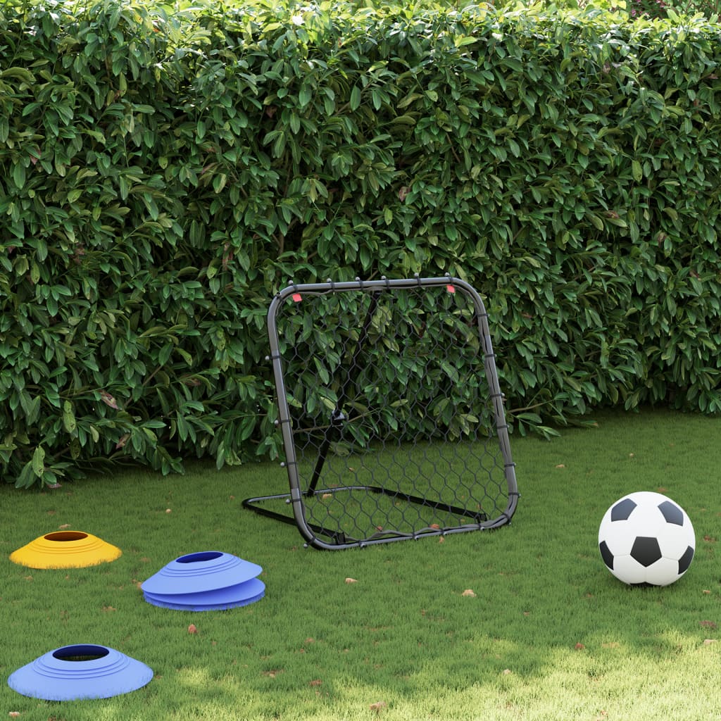 rebounder 84x73x60-80 cm justerbart stål sort