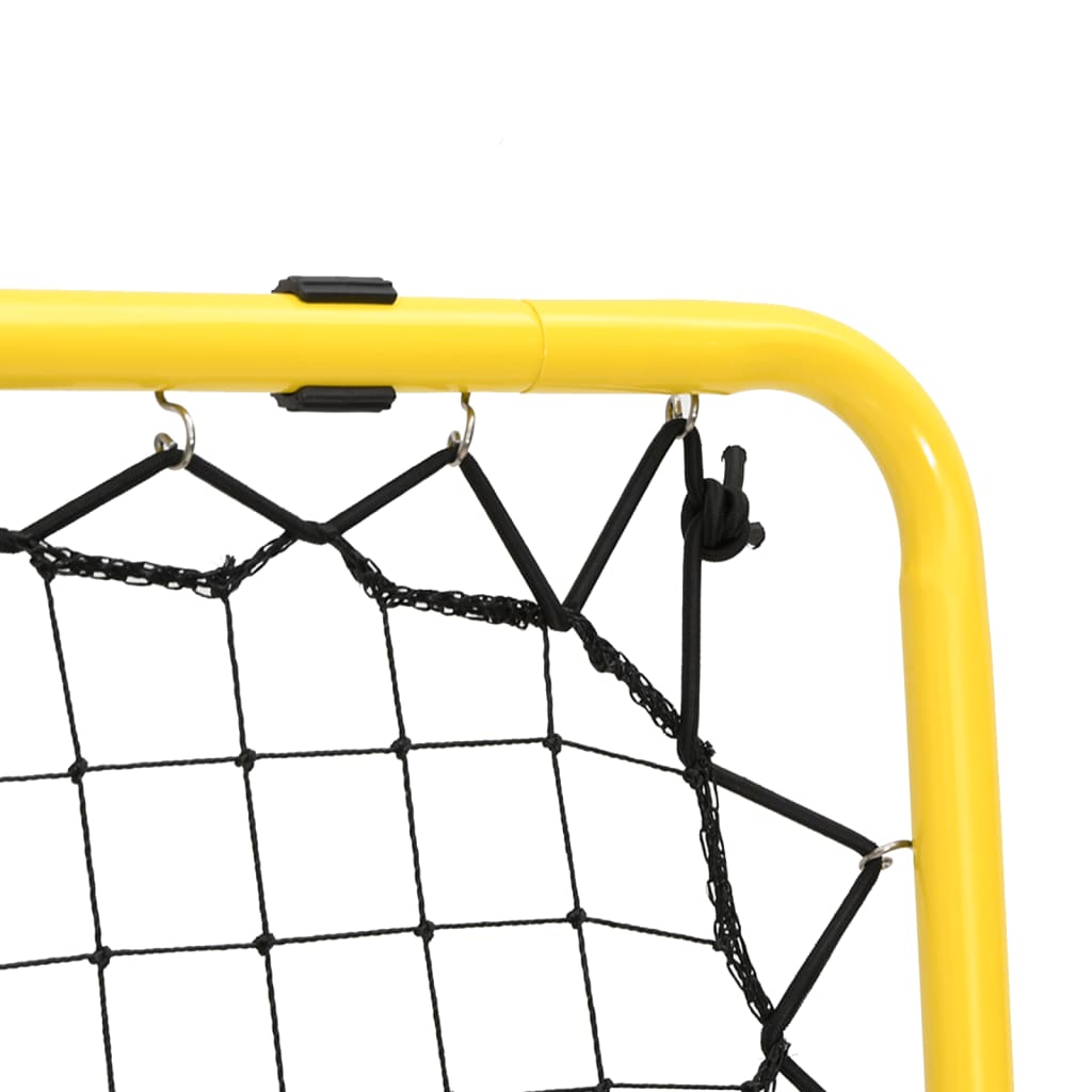 dobbeltsidet rebounder stål justerbart gul og sort