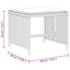 haveskamler 4 stk. med hynder 40x40x35 cm polyrattan beige