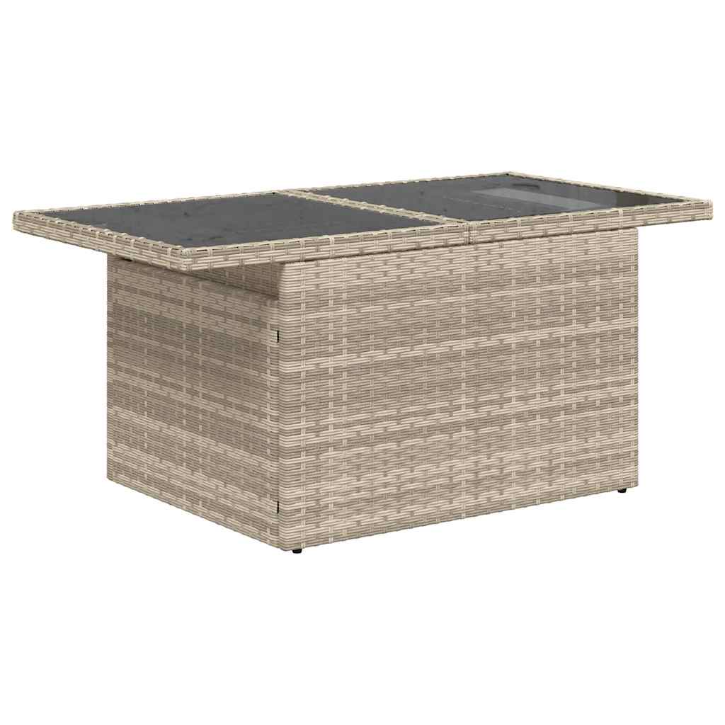 sofasæt til haven 8 dele med hynder polyrattan lysegrå