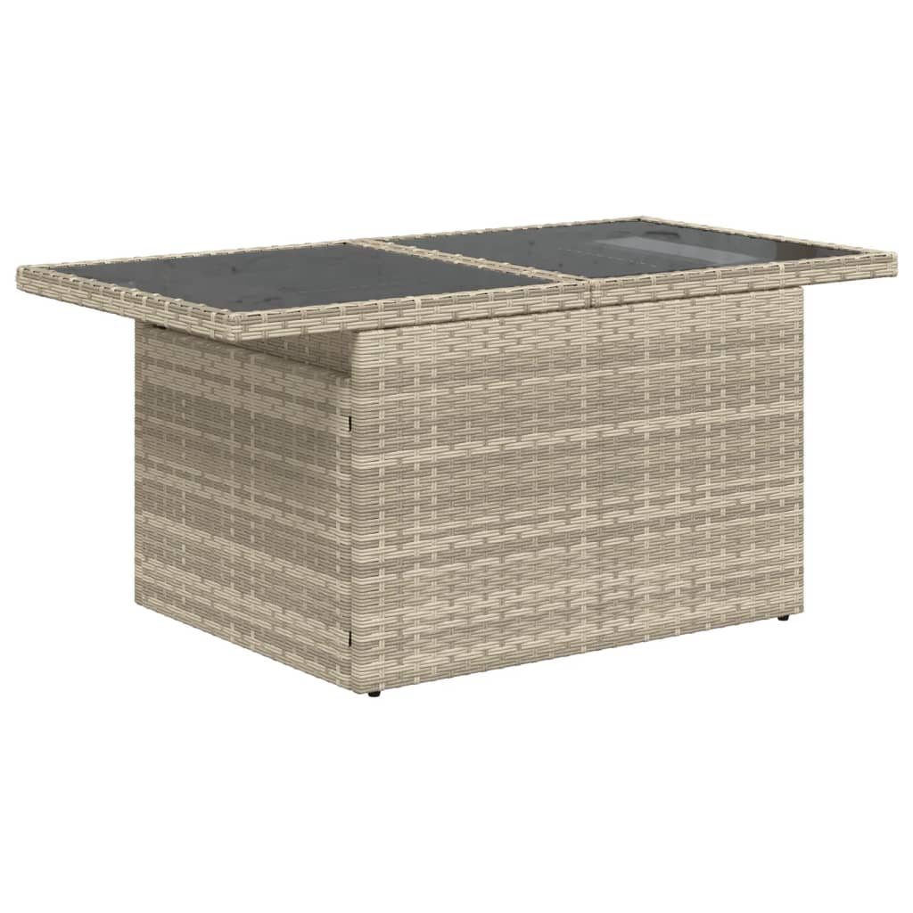 sofasæt til haven 8 dele med hynder polyrattan lysegrå