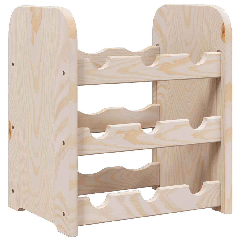 vinreol 33x25x37 cm massivt fyrretræ