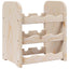 vinreol 33x25x37 cm massivt fyrretræ