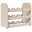 vinreol 43x25x37 cm massivt fyrretræ