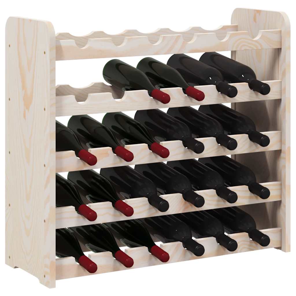 vinreol 67,5x25x60 cm massivt fyrretræ