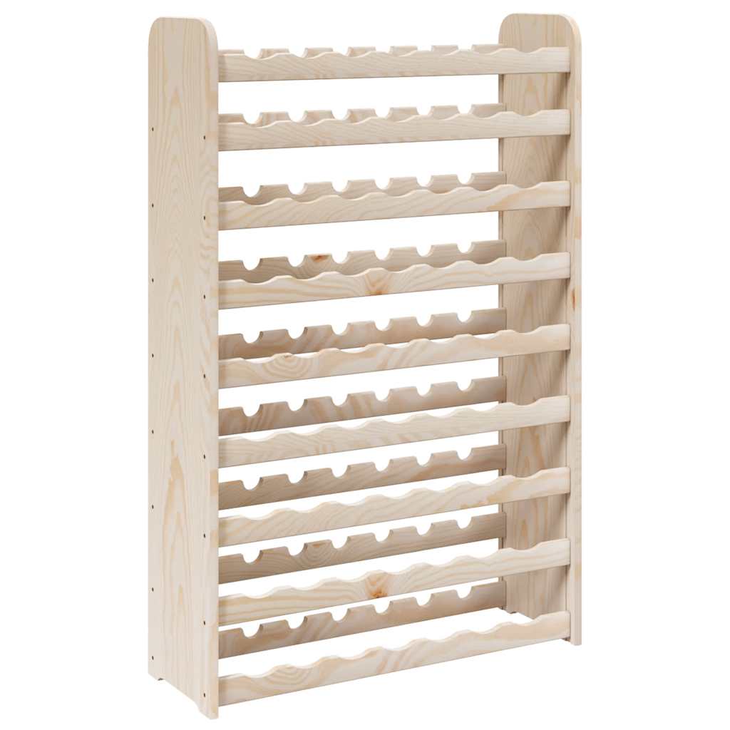 vinreol 72,5x25x11,5 cm massivt fyrretræ