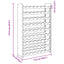 vinreol 72,5x25x11,5 cm massivt fyrretræ