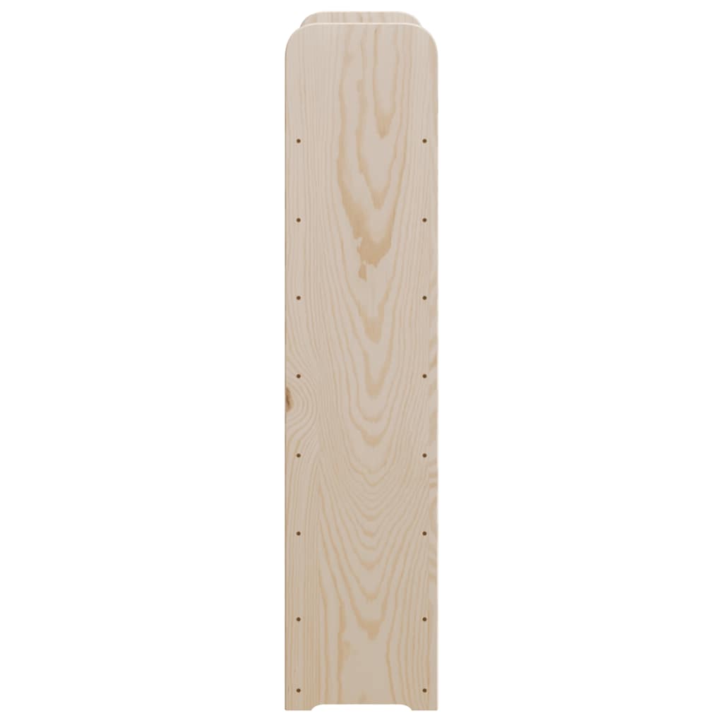 vinreol med topplade 72,5x25x111,5 cm massivt fyrretræ