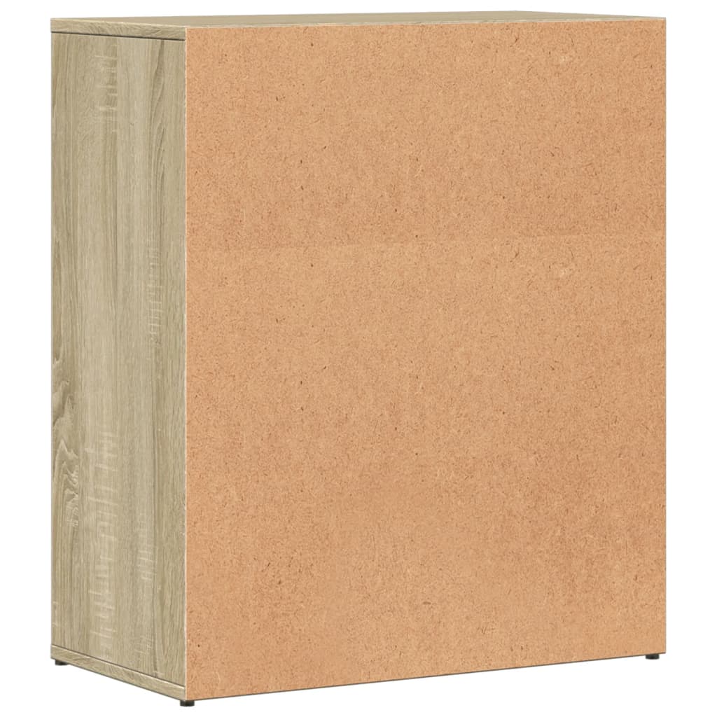 skænke 2 stk. 60x31x70 cm konstrueret træ sonoma-eg