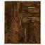 skænke 2 stk. 60x31x70 cm konstrueret træ røget egetræsfarve