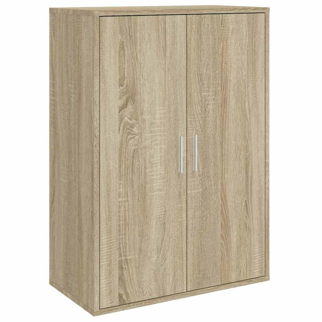 kommoder 2 stk. 60x31x84 cm konstrueret træ sonoma-eg