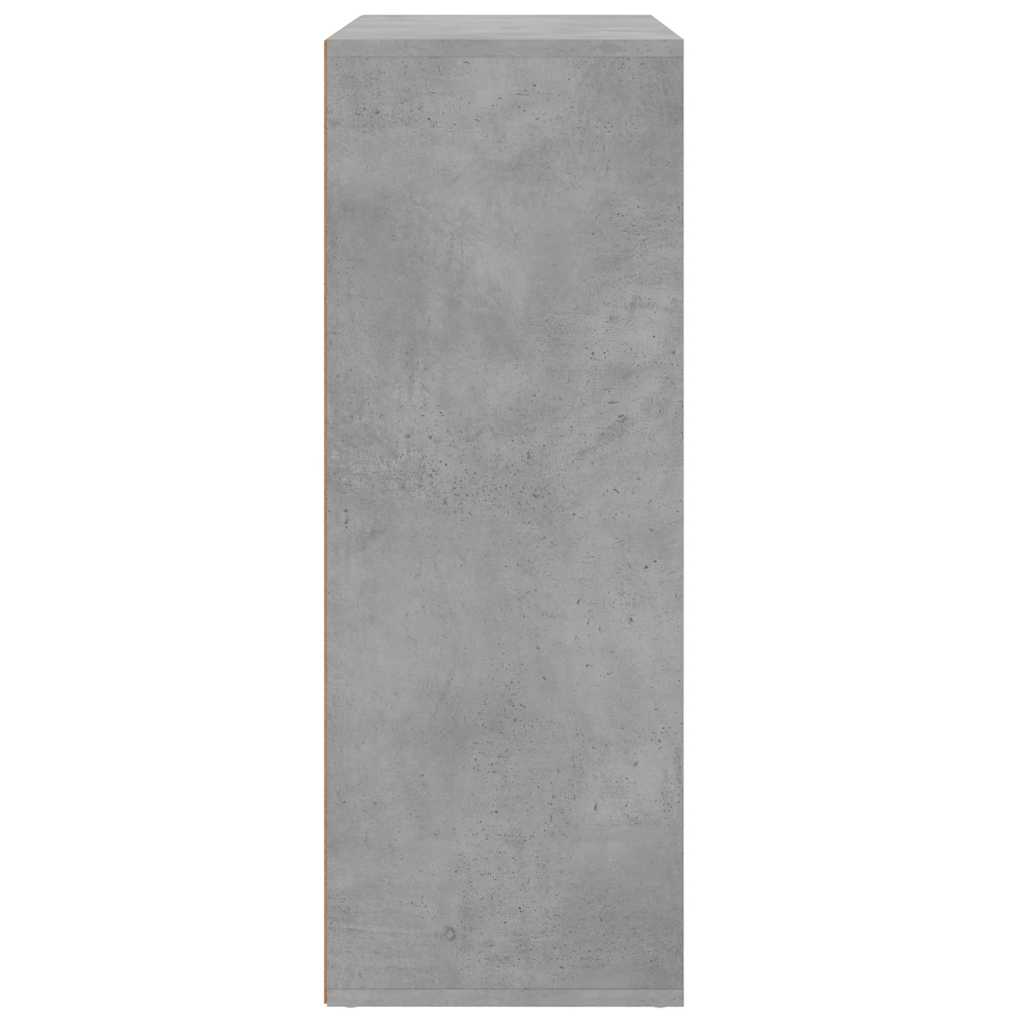 kommoder 2 stk. 60x31x84 cm konstrueret træ betongrå