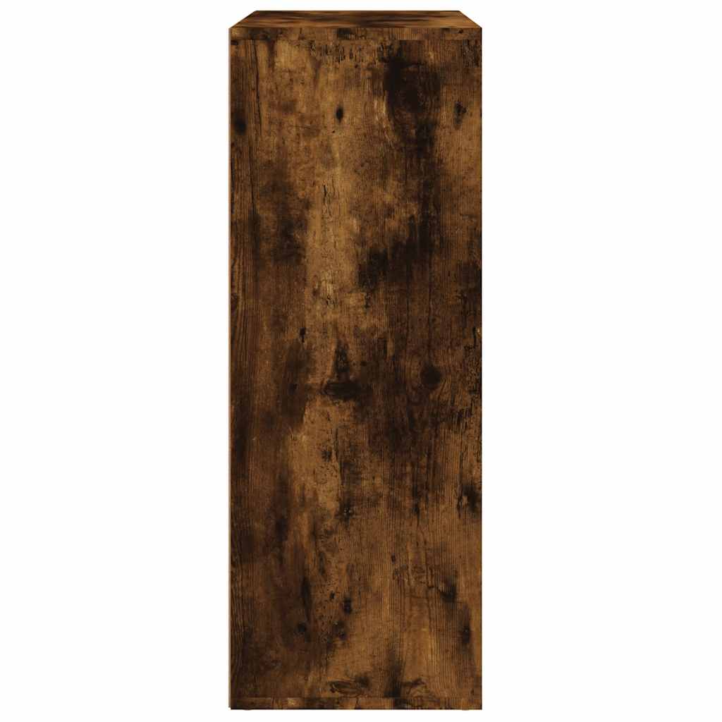 kommoder 2 stk. 60x31x84 cm konstrueret træ røget egetræsfarve