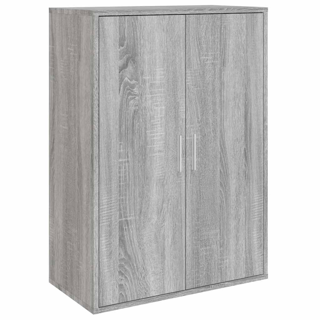 kommoder 2 stk. 60x31x84 cm konstrueret træ grå sonoma-eg