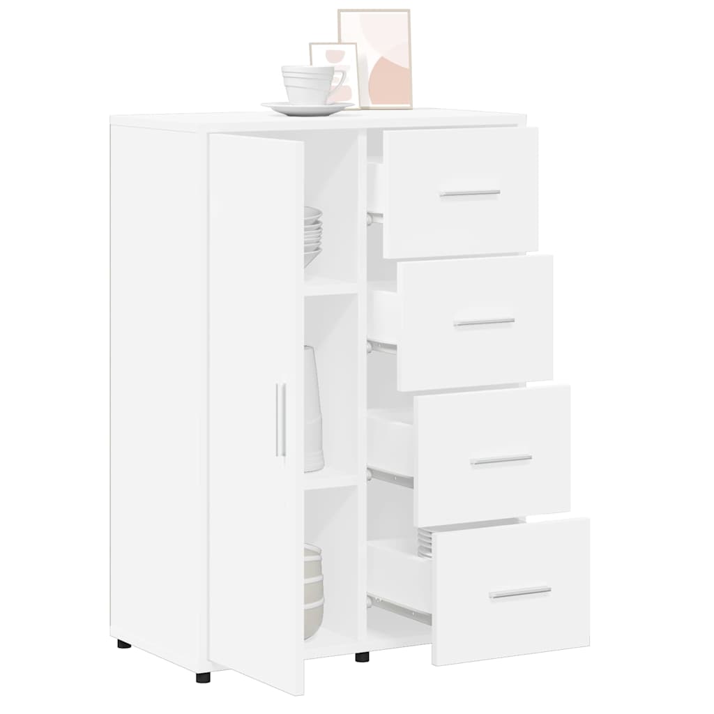 kommoder 2 stk.. 60x31x84 cm konstrueret træ hvid