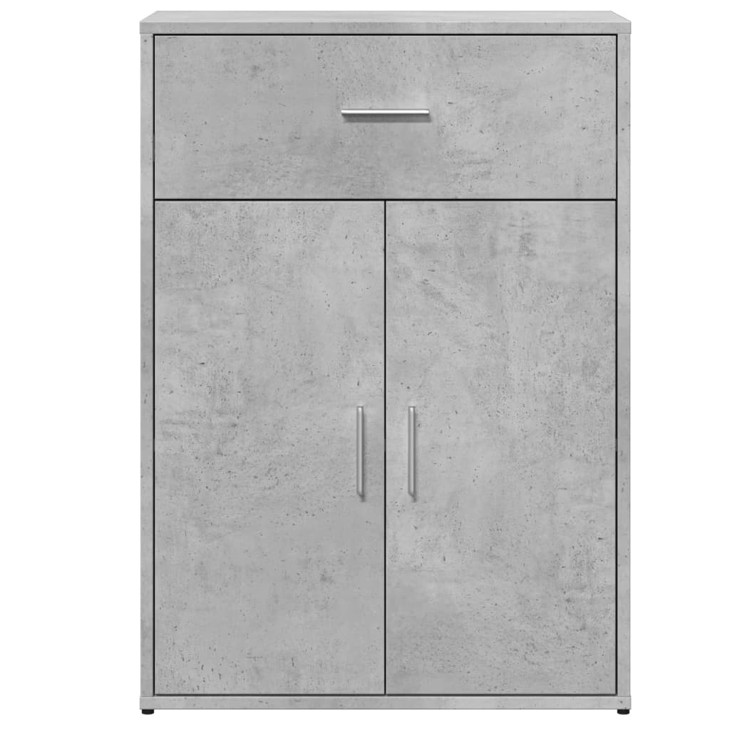skænke 2 stk. 60x30x84 cm konstrueret træ betongrå