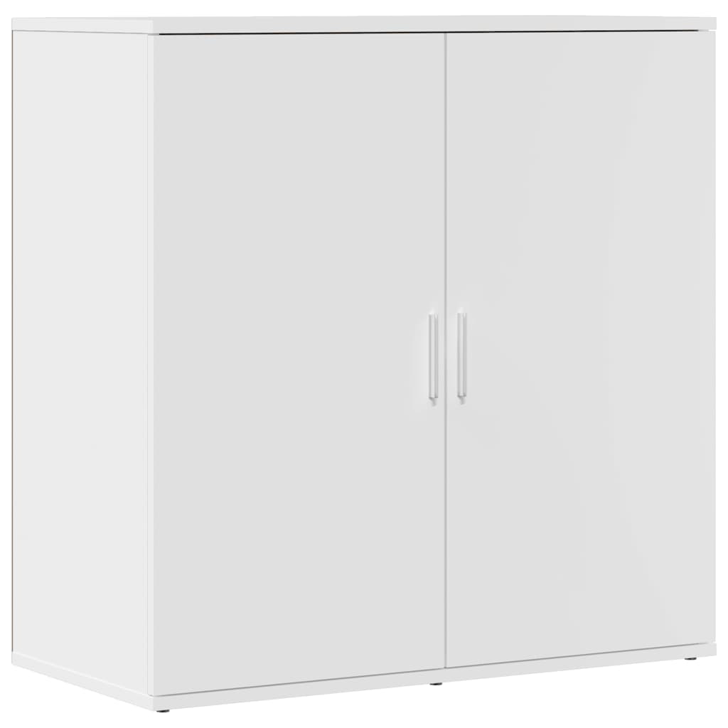 skænke 2 stk. 79x38x80 cm konstrueret træ hvid
