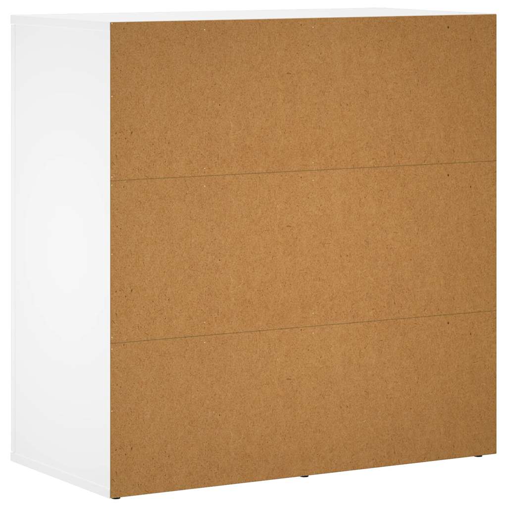 skænke 2 stk. 79x38x80 cm konstrueret træ hvid