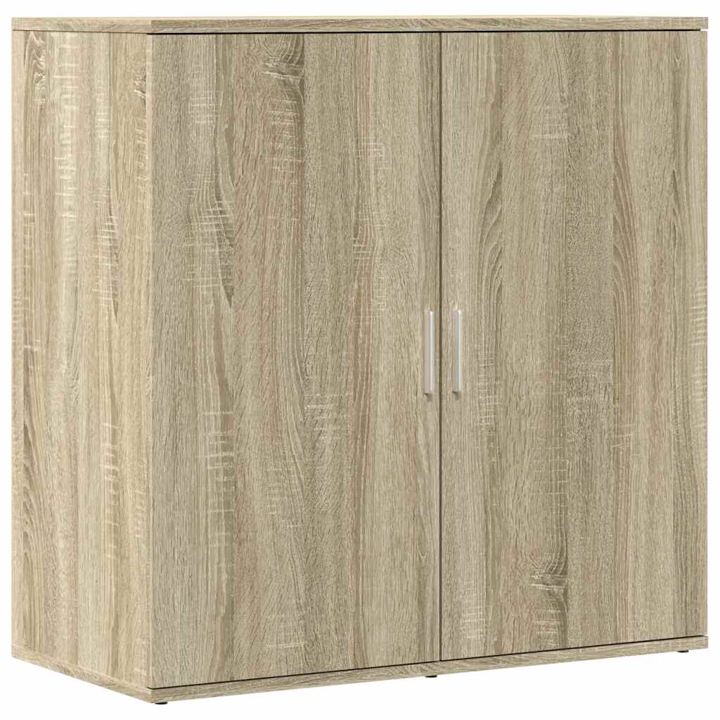 skænke 2 stk. 79x38x80 cm konstrueret træ sonoma-eg