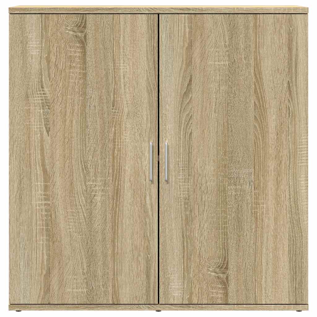 skænke 2 stk. 79x38x80 cm konstrueret træ sonoma-eg