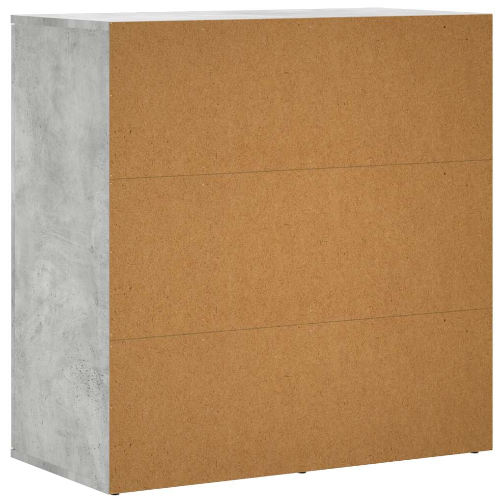 skænke 2 stk. 79x38x80 cm konstrueret træ betongrå