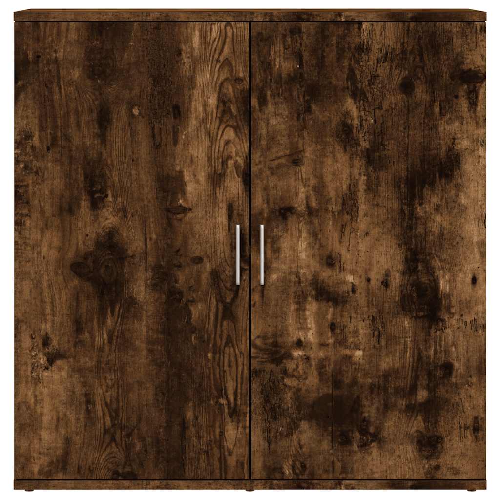 skænke 2 stk. 79x38x80 cm konstrueret træ røget egetræsfarve