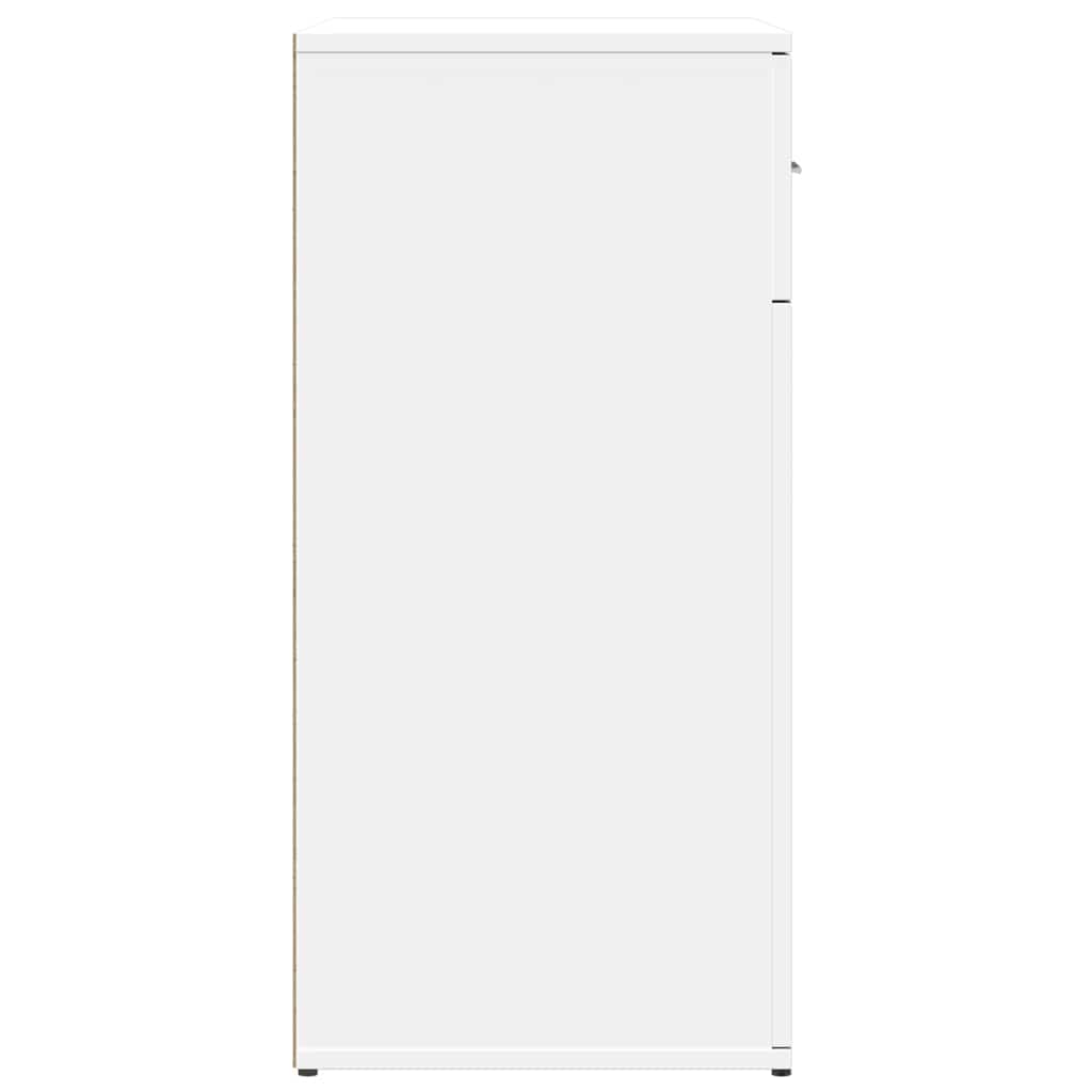 skænke 2 stk. 79x38x80 cm konstrueret træ hvid