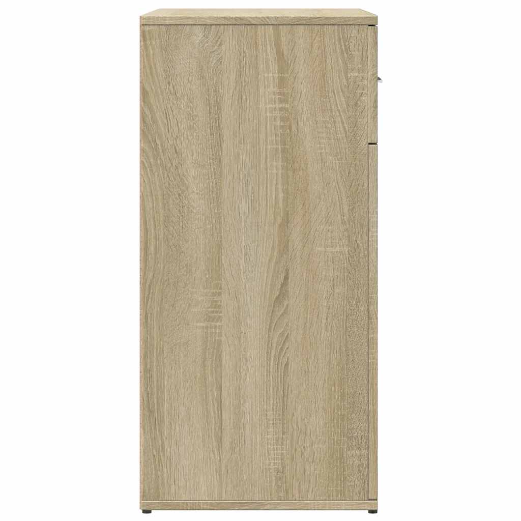 skænke 2 stk. 79x38x80 cm konstrueret træ sonoma-eg