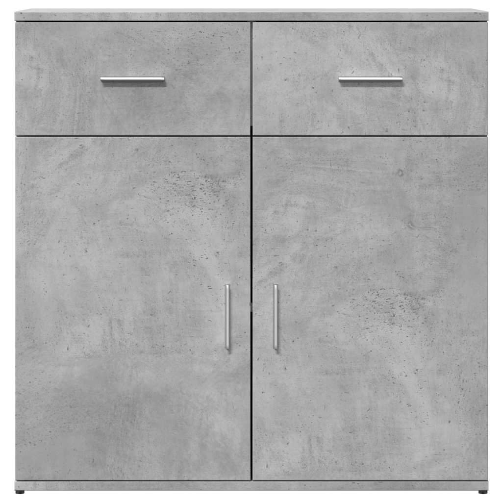 skænke 2 stk. 79x38x80 cm konstrueret træ betongrå