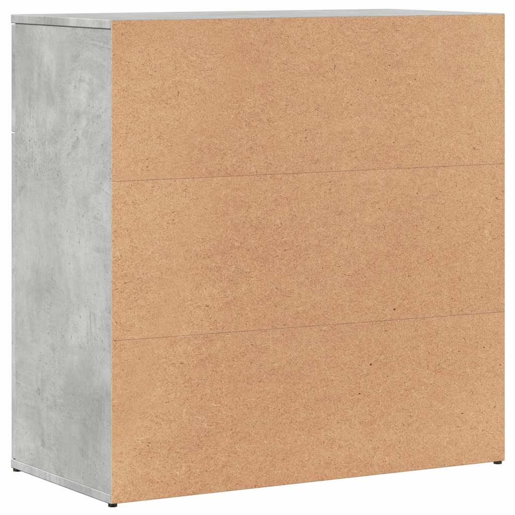 skænke 2 stk. 79x38x80 cm konstrueret træ betongrå