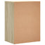kommoder 2 stk. 60x39x80 cm konstrueret træ sonoma-eg