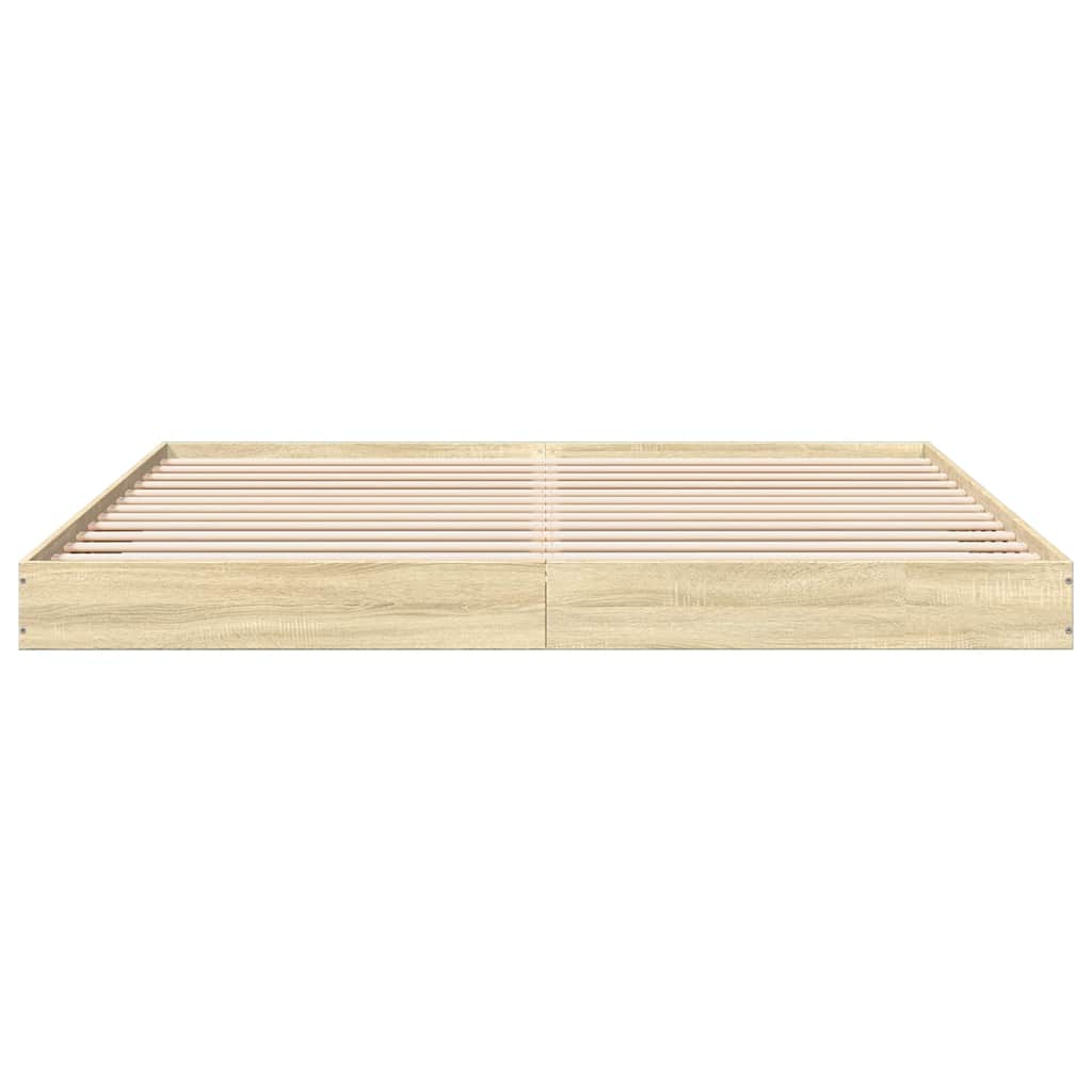 sengestel uden madras 180x200 cm konstrueret træ sonoma-eg
