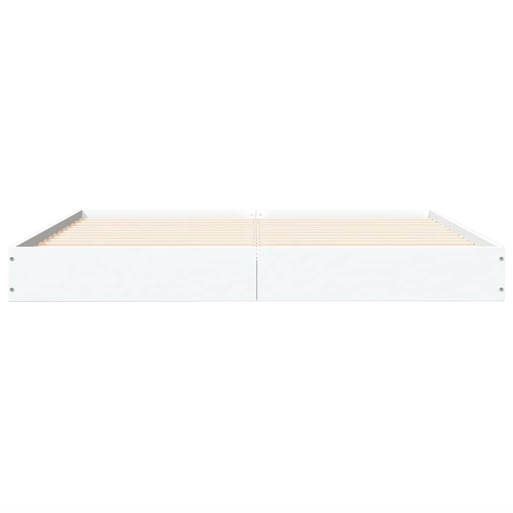 sengestel 150x200 cm konstrueret træ hvid