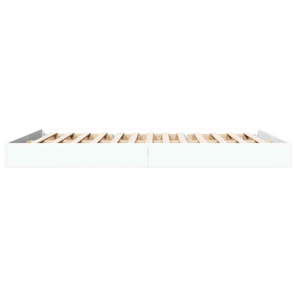 sengestel 150x200 cm konstrueret træ hvid