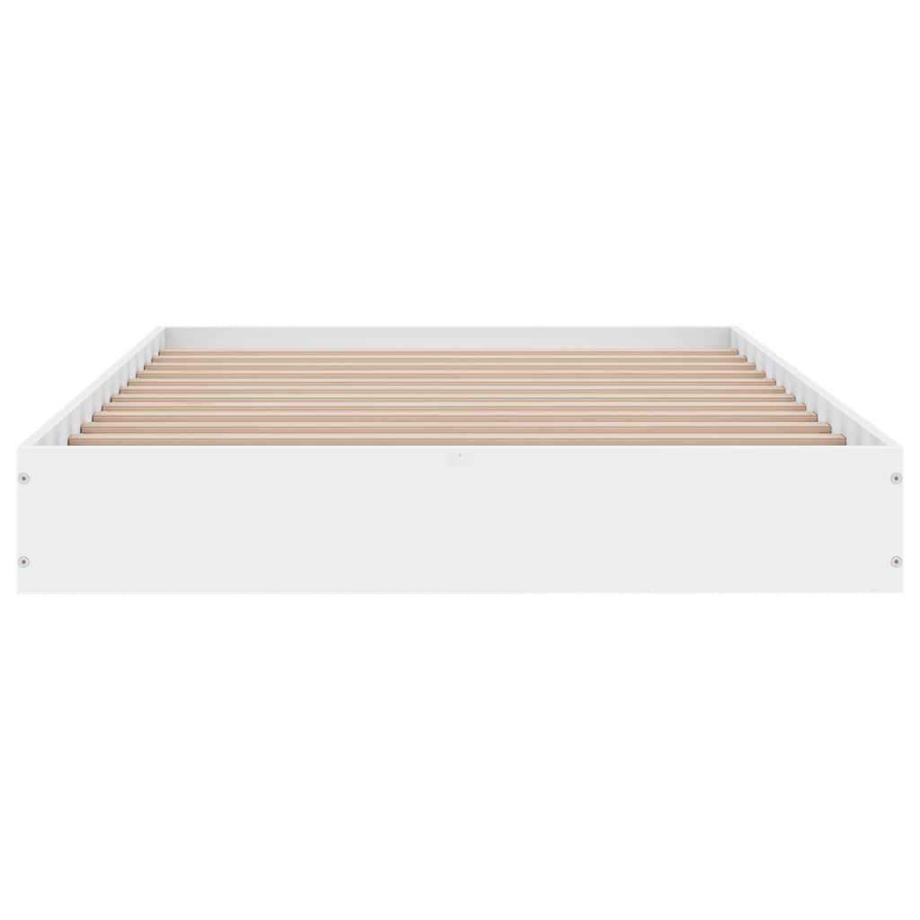 sengeramme 90x190 cm konstrueret træ hvid