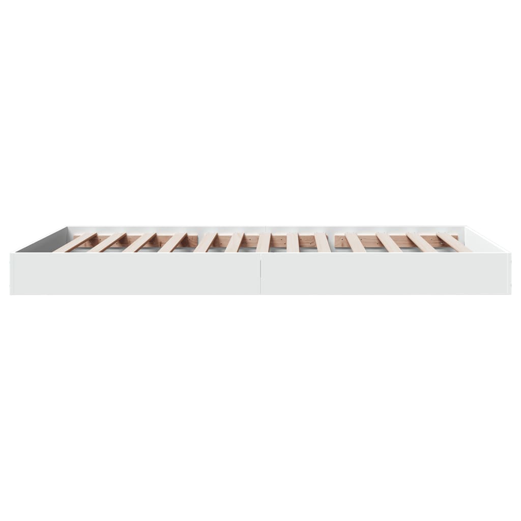 sengeramme 90x190 cm konstrueret træ hvid