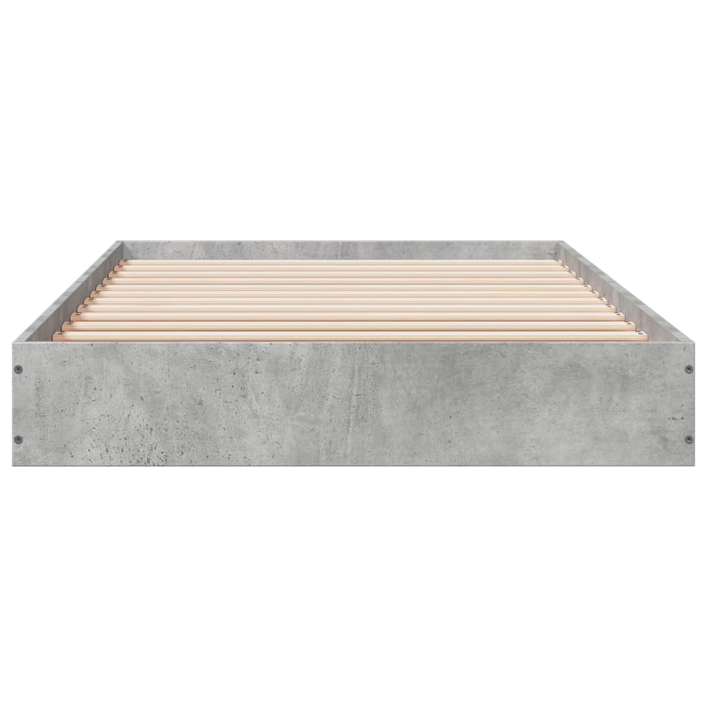 sengeramme 75x190 cm konstrueret træ betongrå