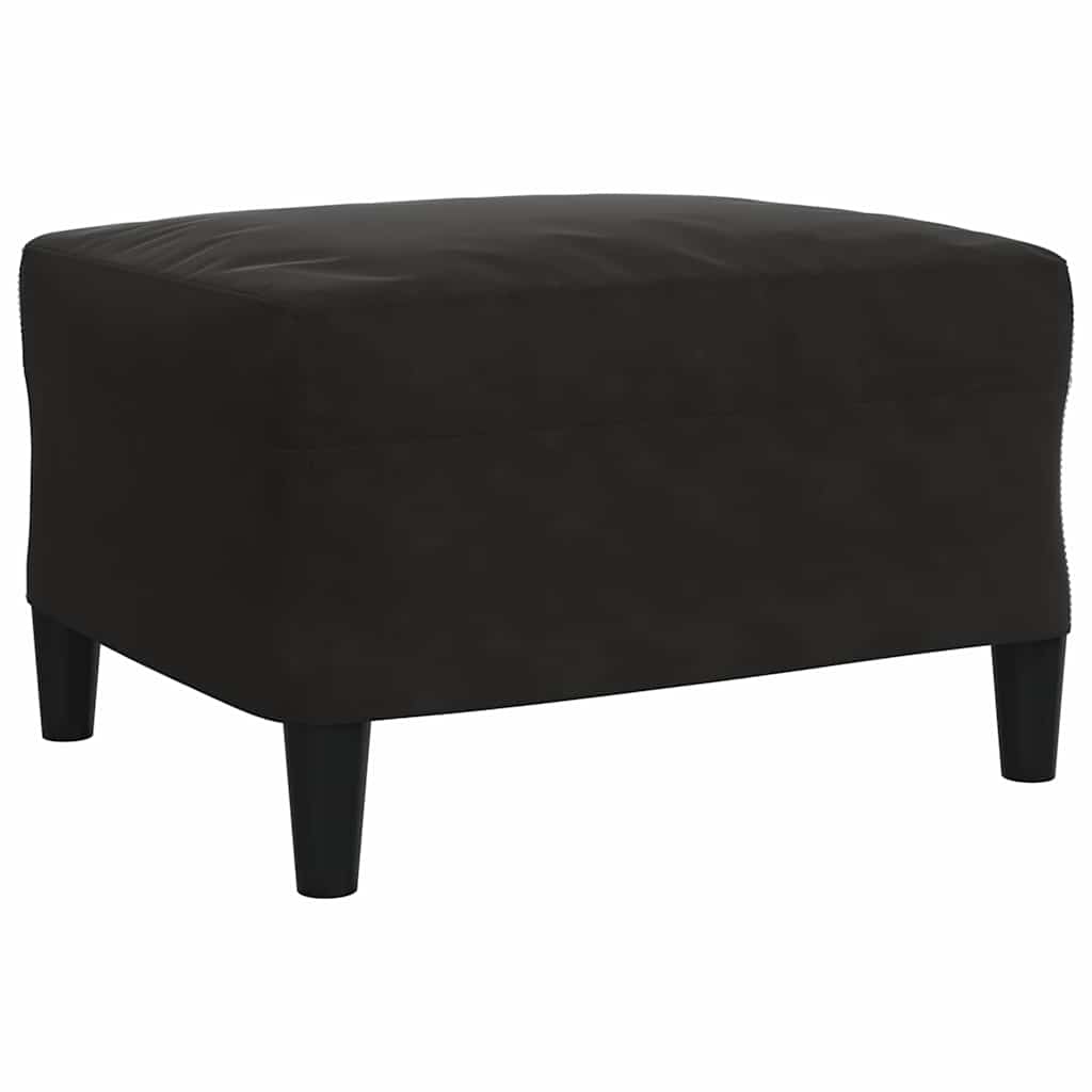sofasæt 4 dele med hynder velour sort