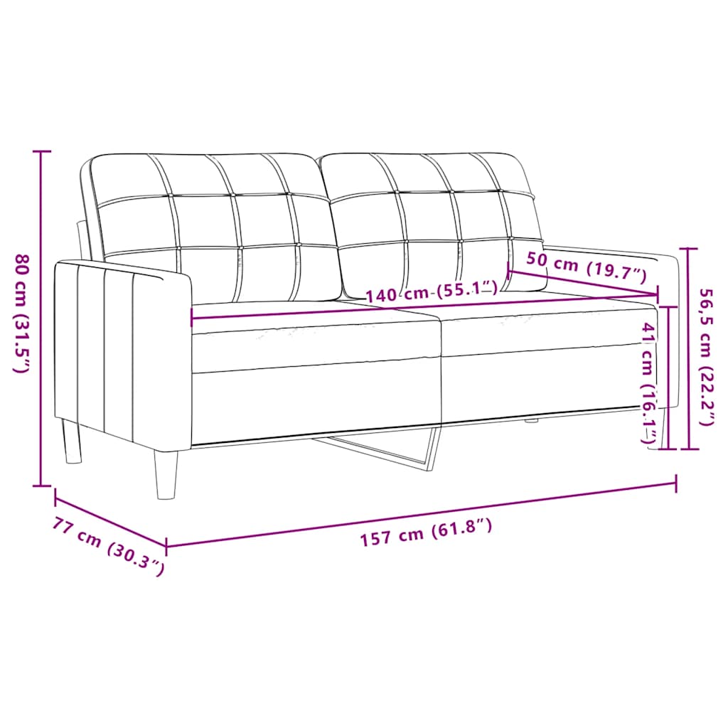 sofasæt 3 dele med hynder velour cremefarvet