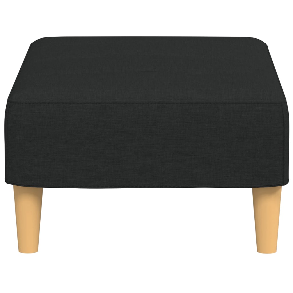 fodskammel 77x55x31 cm stof sort